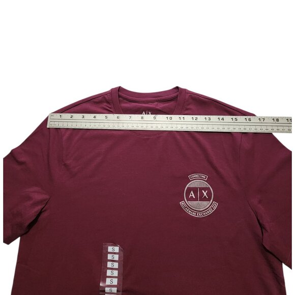 Armani Exchange Men's Short Sleeve Graphic Print A/X‎ Logo Tee Size Small - Picture 3 of 6